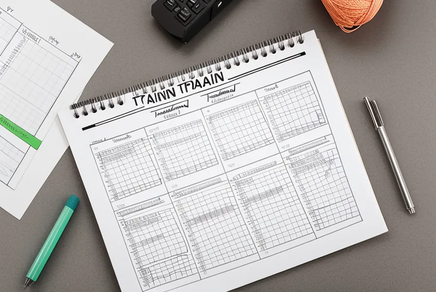 Strukturierter Trainingsplan mit handschriftlichen Notizen für die Leinenführigkeit.